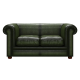 Austen 2 Sits Chesterfield Soffa Antique Green