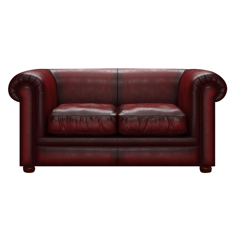 Austen 2 Sits Chesterfield Soffa Antique Red