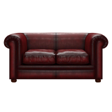 Austen 2 Sits Chesterfield Soffa Antique Red
