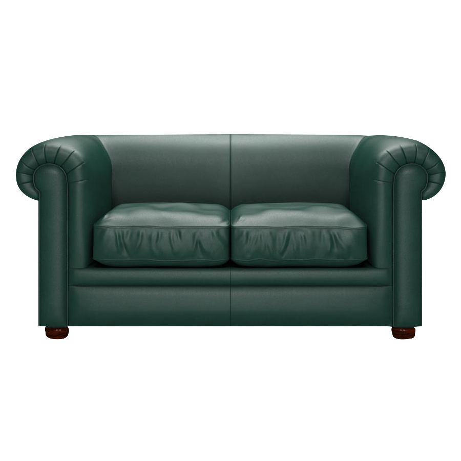Austen 2 Sits Chesterfield Soffa Birch Forest Green
