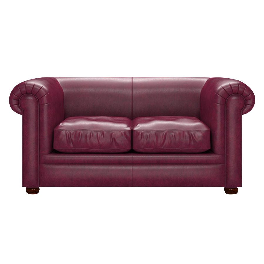 Austen 2 Sits Chesterfield Soffa Old English Burgundy