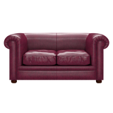 Austen 2 Sits Chesterfield Soffa Old English Burgundy