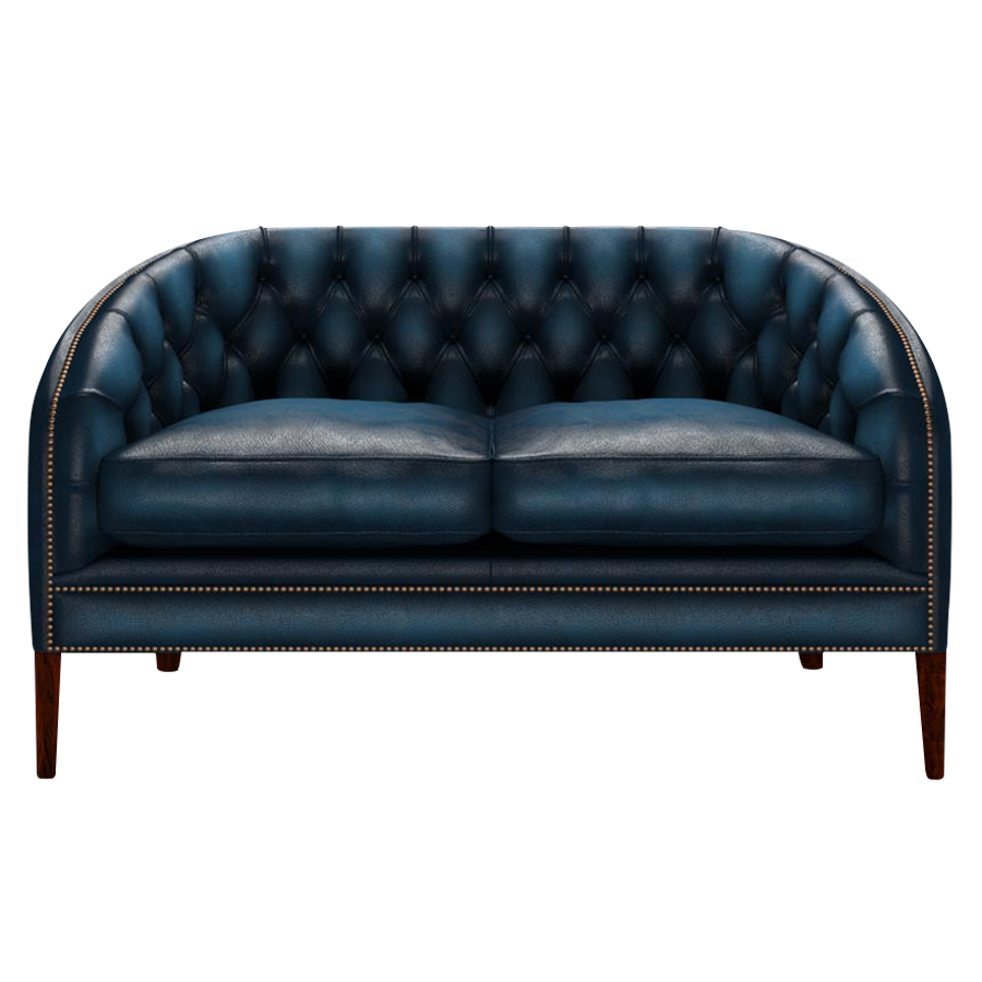 Blake 2 Sits Chesterfield Soffa Antique Blue