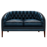 Blake 2 Sits Chesterfield Soffa Antique Blue