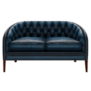 Blake 2 Sits Chesterfield Soffa Antique Blue