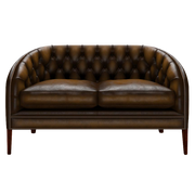 Blake 2 Sits Chesterfield Soffa Antique Gold