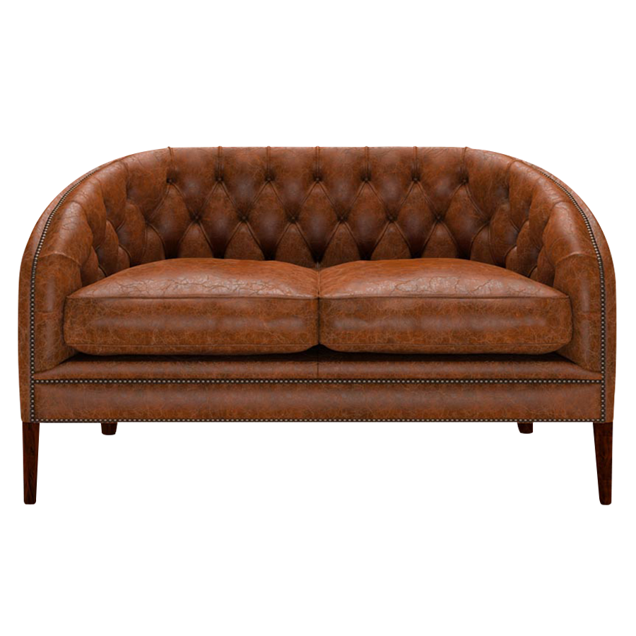 Blake 2 Sits Chesterfield Soffa Tudor Chestnut