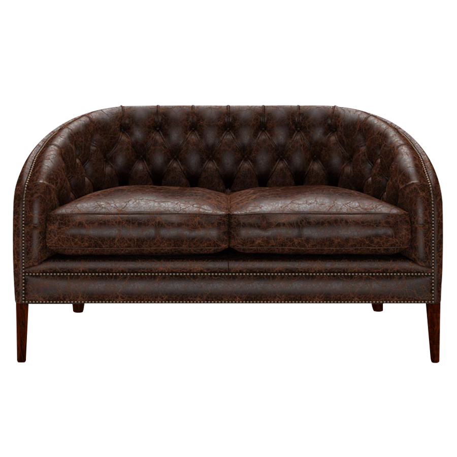 Blake 2 Sits Chesterfield Soffa Tudor Mahogany