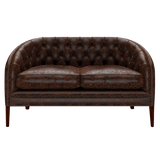 Blake 2 Sits Chesterfield Soffa Tudor Mahogany