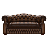 Blanchard 2 Sits Chesterfield Soffa Antique Autumn Tan
