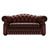 Blanchard 2 Sits Chesterfield Soffa Antique Chestnut