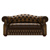Blanchard 2 Sits Chesterfield Soffa Antique Gold