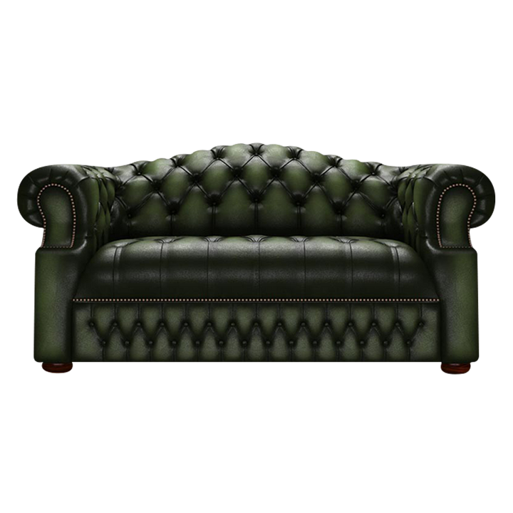 Blanchard 2 Sits Chesterfield Soffa Antique Green