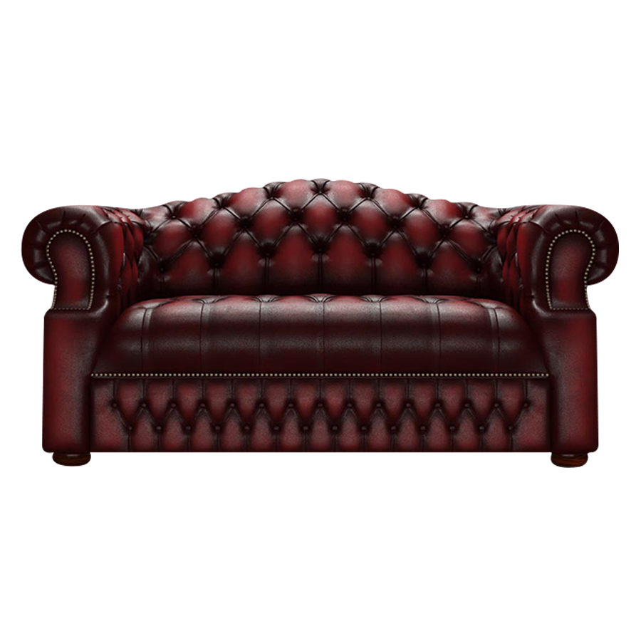 Blanchard 2 Sits Chesterfield Soffa Antique Red