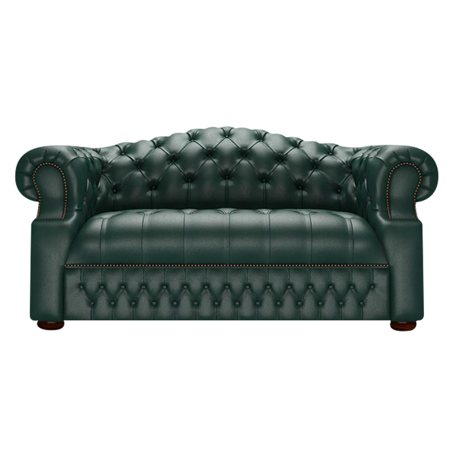 Blanchard 2 Sits Chesterfield Soffa Birch Forest Green