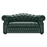 Blanchard 2 Sits Chesterfield Soffa Birch Forest Green
