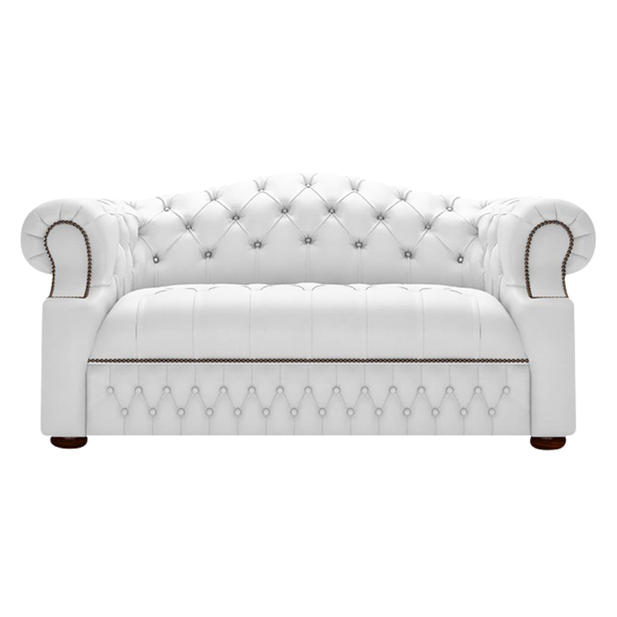 Blanchard 2 Sits Chesterfield Soffa Birch White
