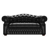 Blanchard 2 Sits Chesterfield Soffa Old English Black