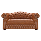 Blanchard 2 Sits Chesterfield Soffa Old English Saddle