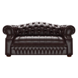 Blanchard 2 Sits Chesterfield Soffa Old English Smoke