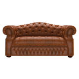 Blanchard 2 Sits Chesterfield Soffa Tudor Chestnut