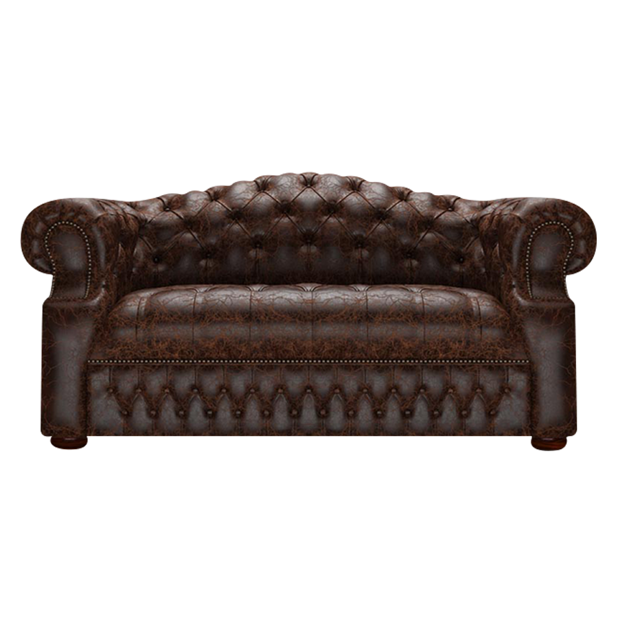 Blanchard 2 Sits Chesterfield Soffa Tudor Mahogany