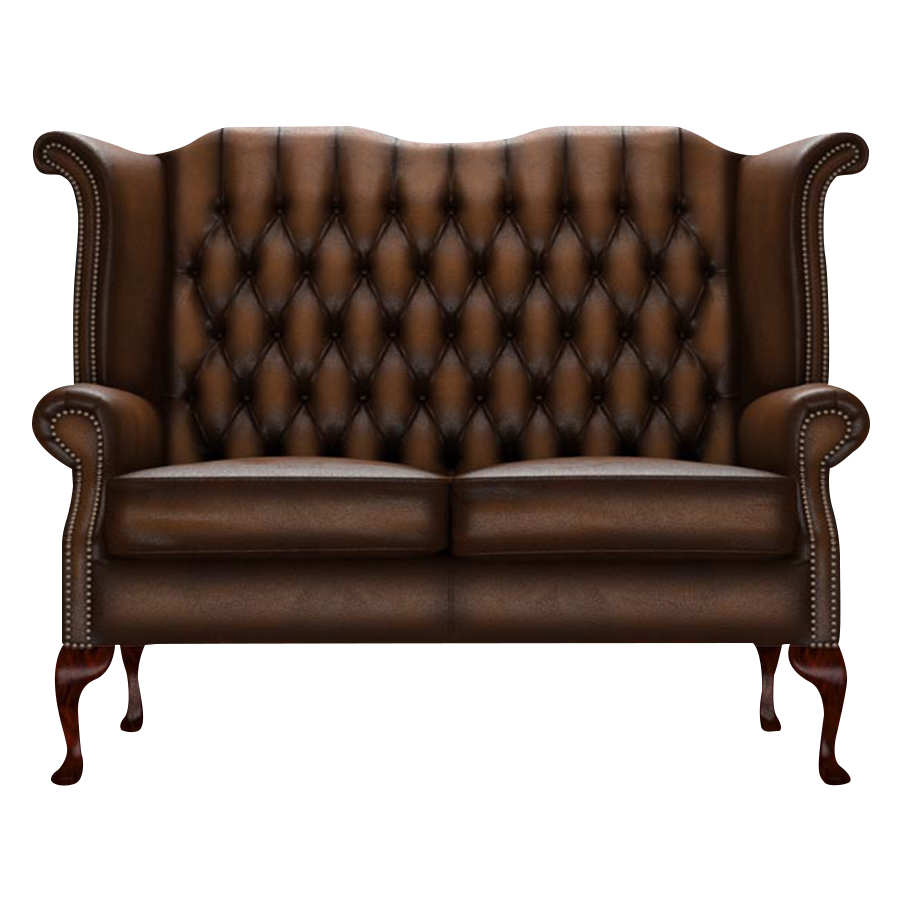 Load image into Gallery viewer, Byron 2 Sits Chesterfield Soffa Antique Autumn Tan

