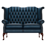 Byron 2 Sits Chesterfield Soffa Antique Blue