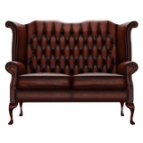 Byron 2 Sits Chesterfield Soffa Antique Chestnut