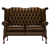Byron 2 Sits Chesterfield Soffa Antique Gold