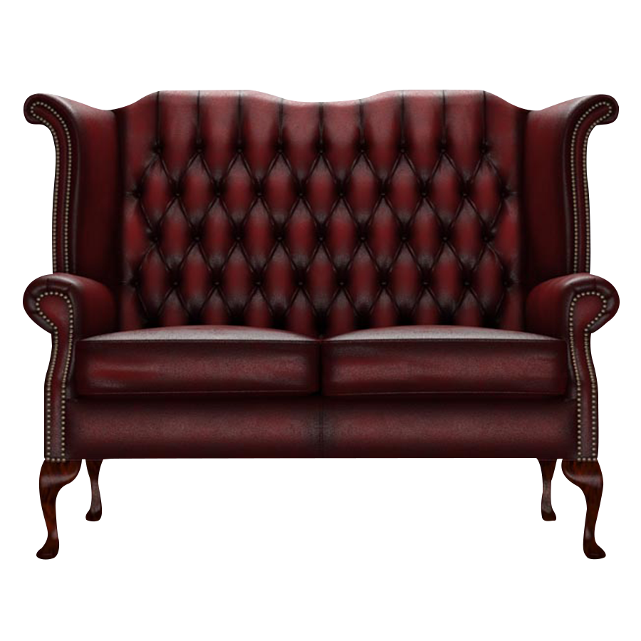 Byron 2 Sits Chesterfield Soffa Antique Red
