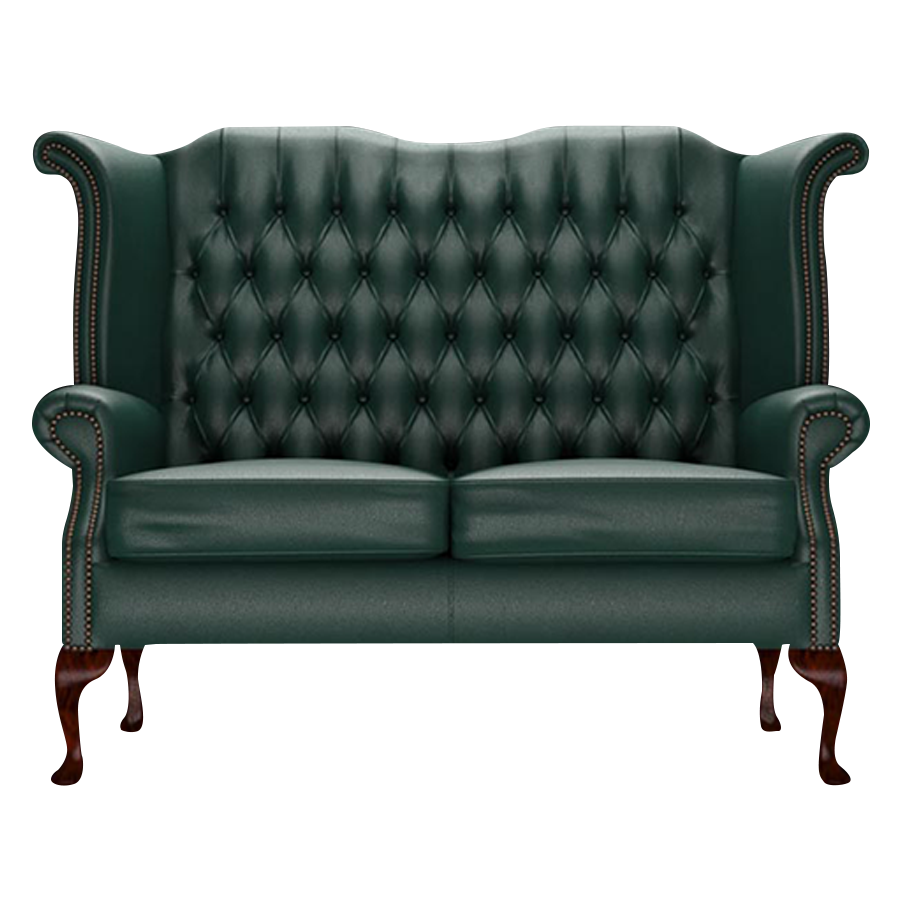 Byron 2 Sits Chesterfield Soffa Birch Forest Green