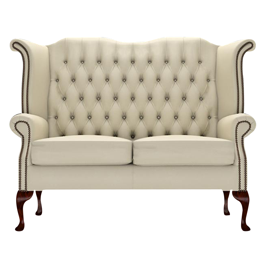 Byron 2 Sits Chesterfield Soffa Birch Ivory