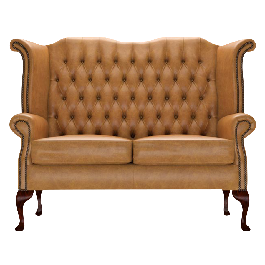 Byron 2 Sits Chesterfield Soffa Old English Buckskin