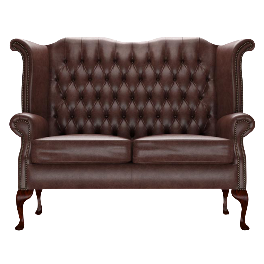 Byron 2 Sits Chesterfield Soffa Old English Dark Brown