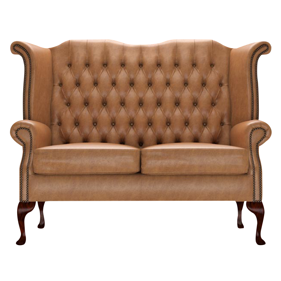 Byron 2 Sits Chesterfield Soffa Old English Tan
