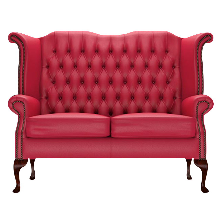Byron 2 Sits Chesterfield Soffa Shelly Flame Red
