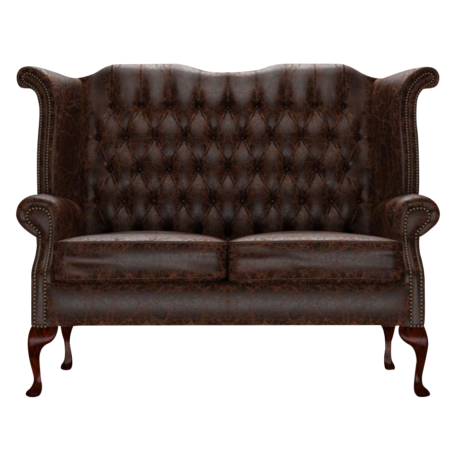 Byron 2 Sits Chesterfield Soffa Tudor Mahogany
