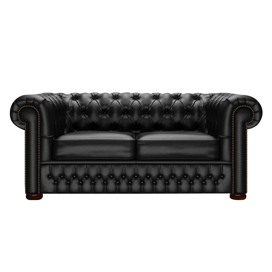 Classic 2 Sits Chesterfield Soffa Birch Black