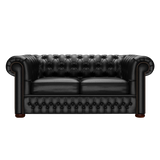 Classic 2 Sits Chesterfield Soffa Birch Black