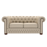 Classic 2 Sits Chesterfield Soffa Birch Blush Beige