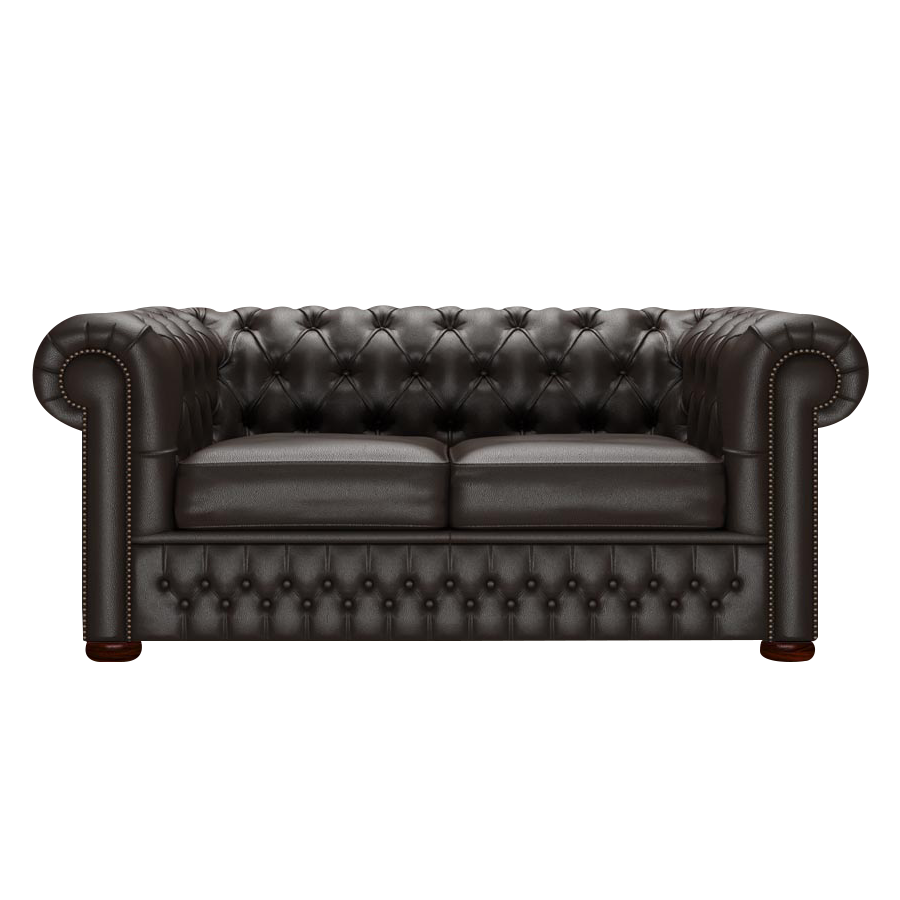 Classic 2 Sits Chesterfield Soffa Birch Brown