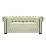 Classic 2 Sits Chesterfield Soffa Birch Cream