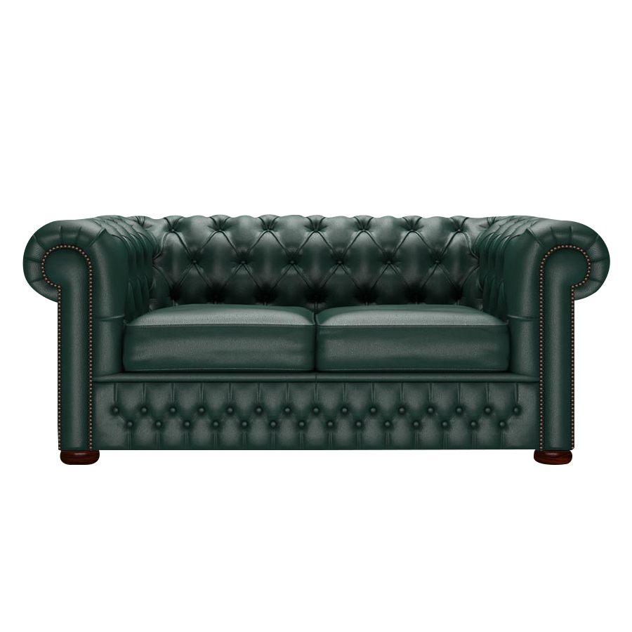 Classic 2 Sits Chesterfield Soffa Birch Forest Green