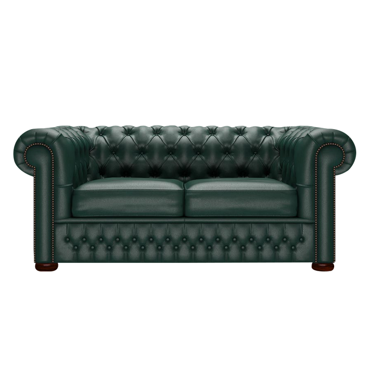 Classic 2 Sits Chesterfield Soffa Birch Forest Green