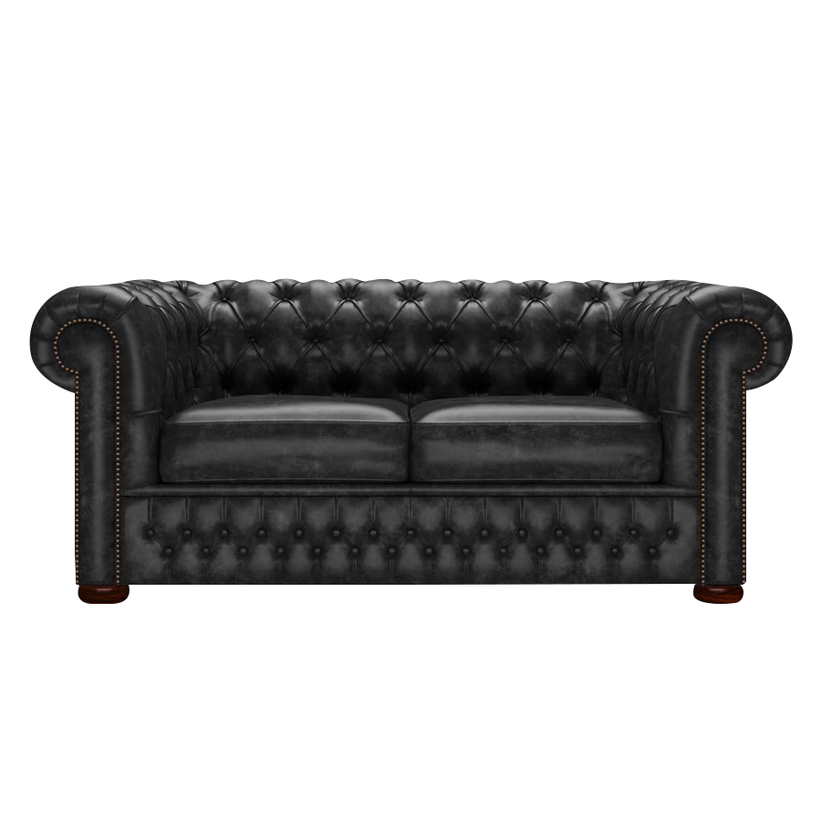 Classic 2 Sits Chesterfield Soffa Etna Black