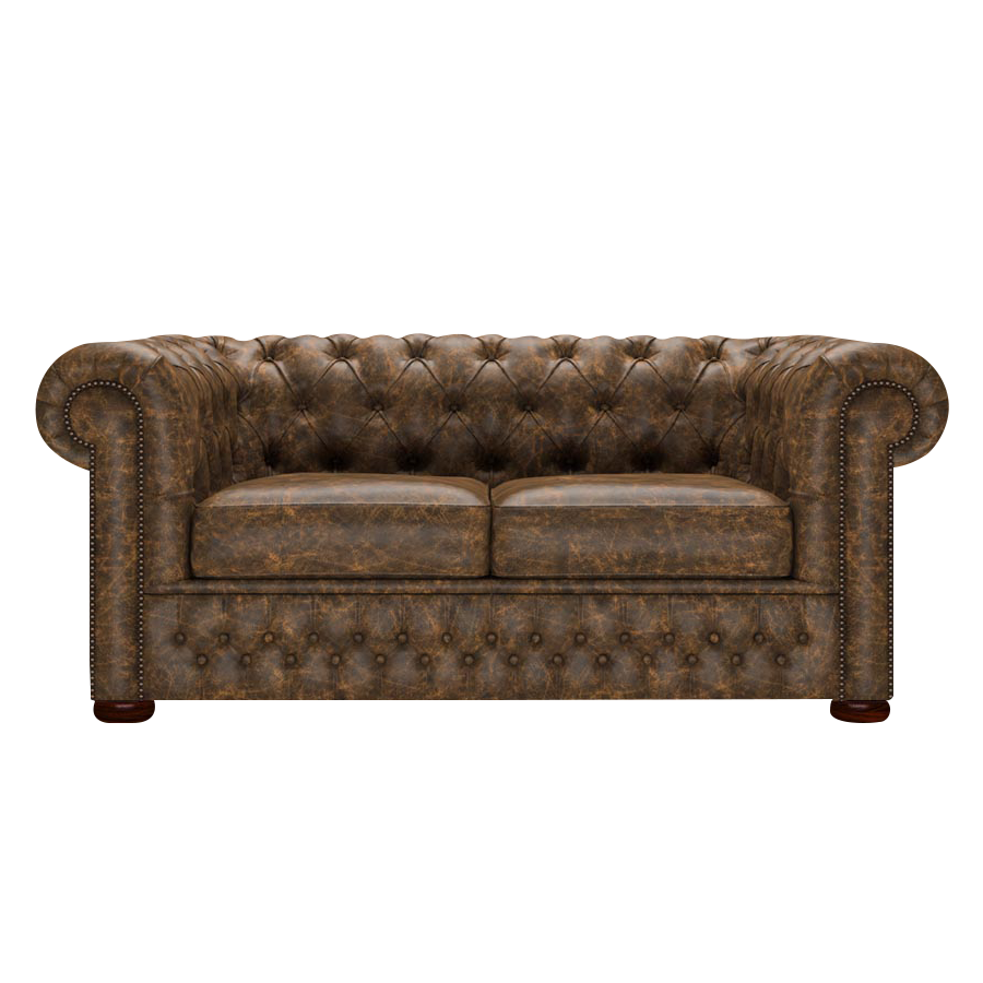 Classic 2 Sits Chesterfield Soffa Etna Brandy