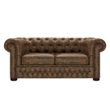 Classic 2 Sits Chesterfield Soffa Etna Brandy