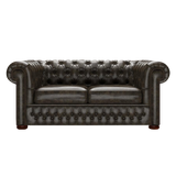 Classic 2 Sits Chesterfield Soffa Old English Alga
