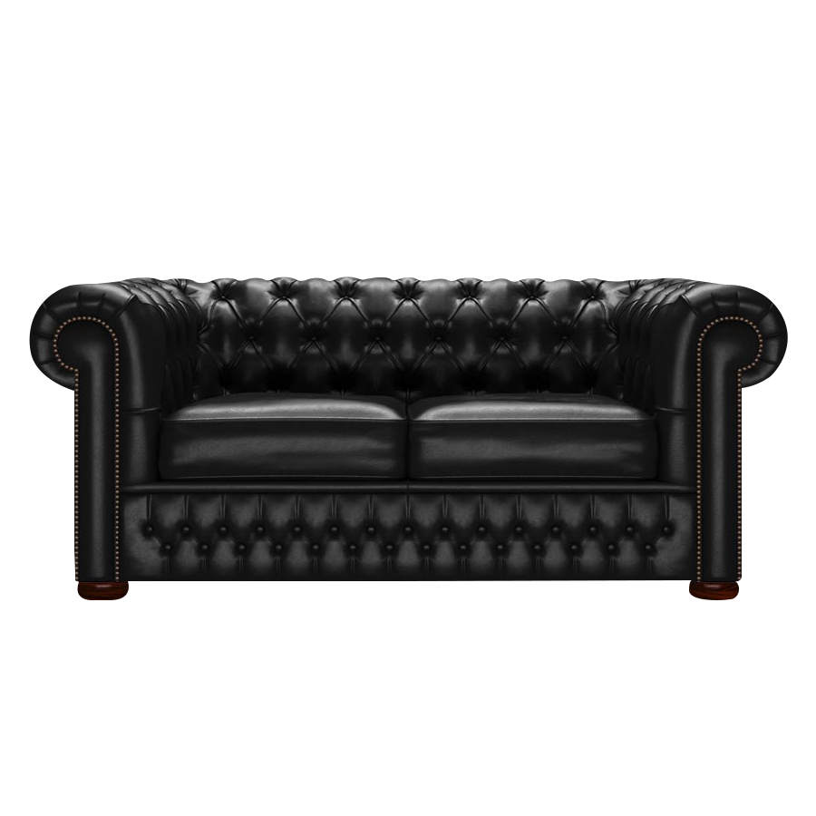 Classic 2 Sits Chesterfield Soffa Old English Black